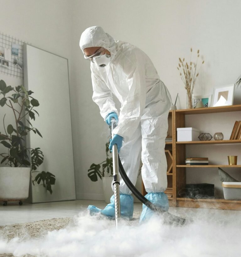 Carpet being cleaned